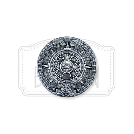 Aztec Calendar 3D Pin