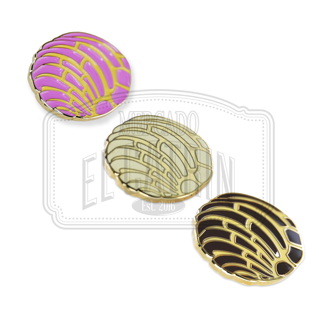 Pan Dulce "Concha" Lapel Pins