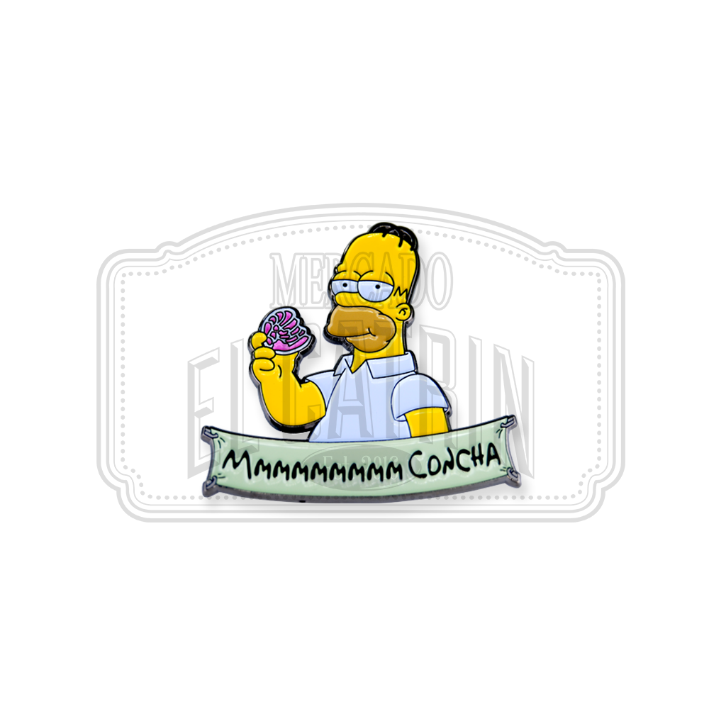 Mmmmmm Concha Homer Lapel Pin