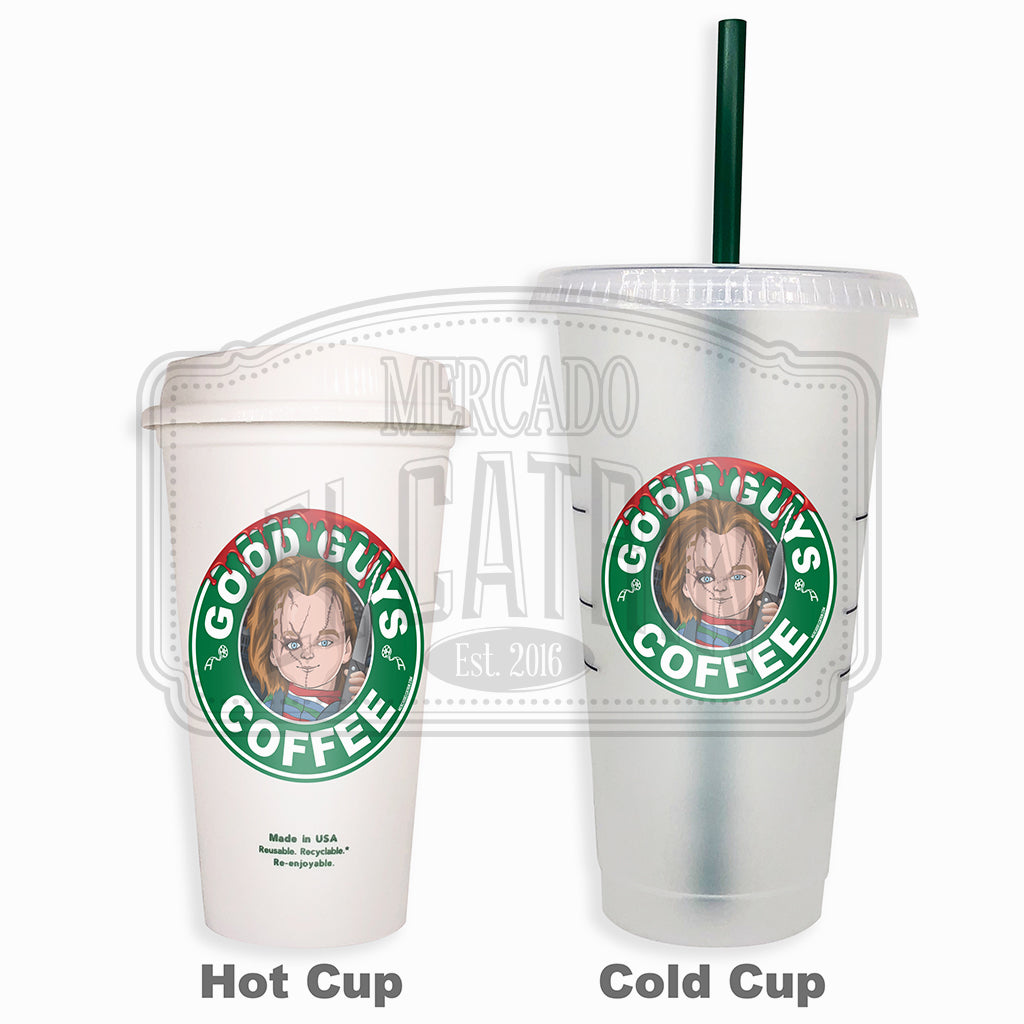 Good Guys Coffee (Halloween) - Mercado Reusable Tumbler