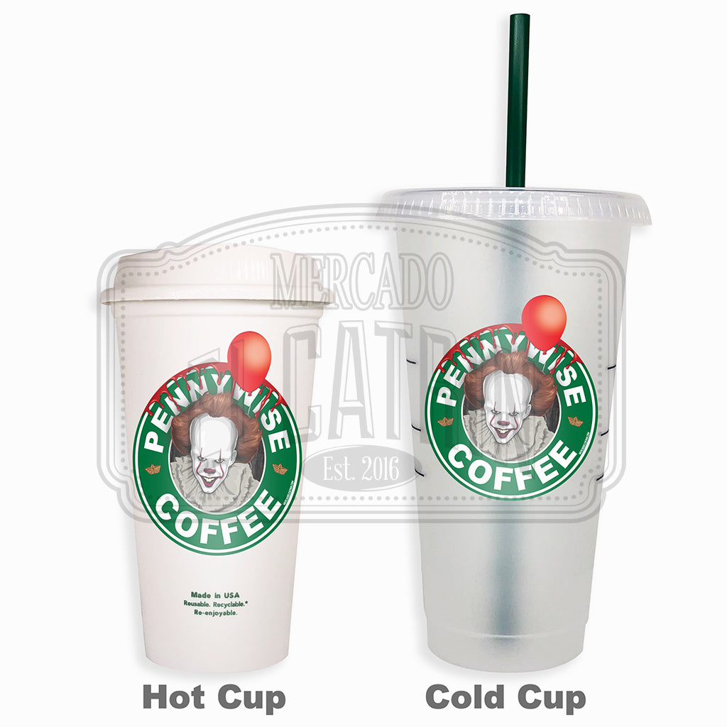 Pennywise Coffee (Halloween) - Mercado Reusable Tumbler