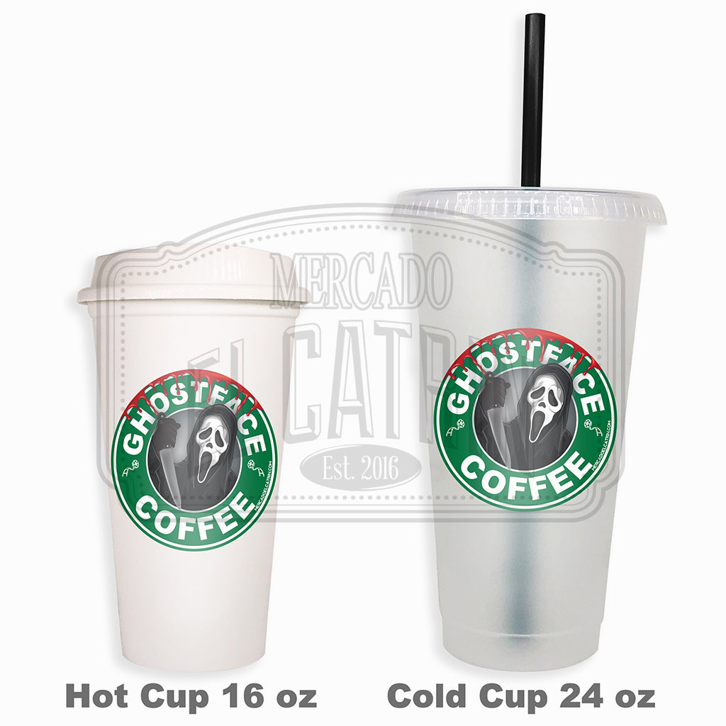 Ghostface Coffee (Halloween) - Mercado Reusable Tumbler