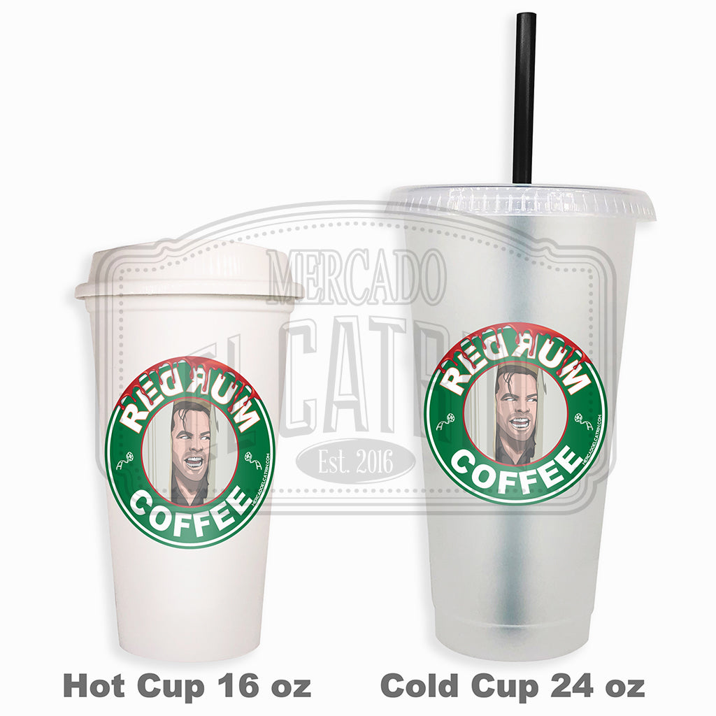 Redrum Coffee (Halloween) - Mercado Reusable Tumbler