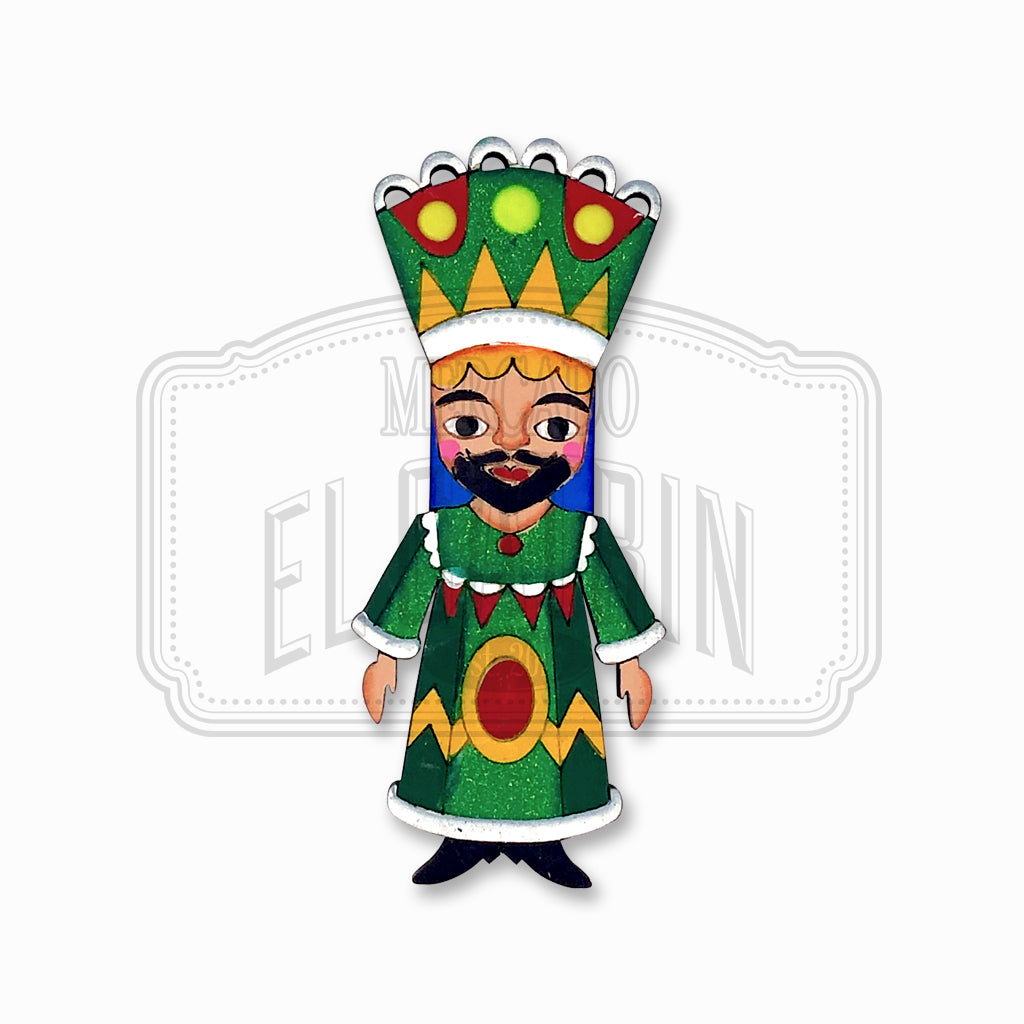 Chinelo - Traditional Style Wooden Magnet