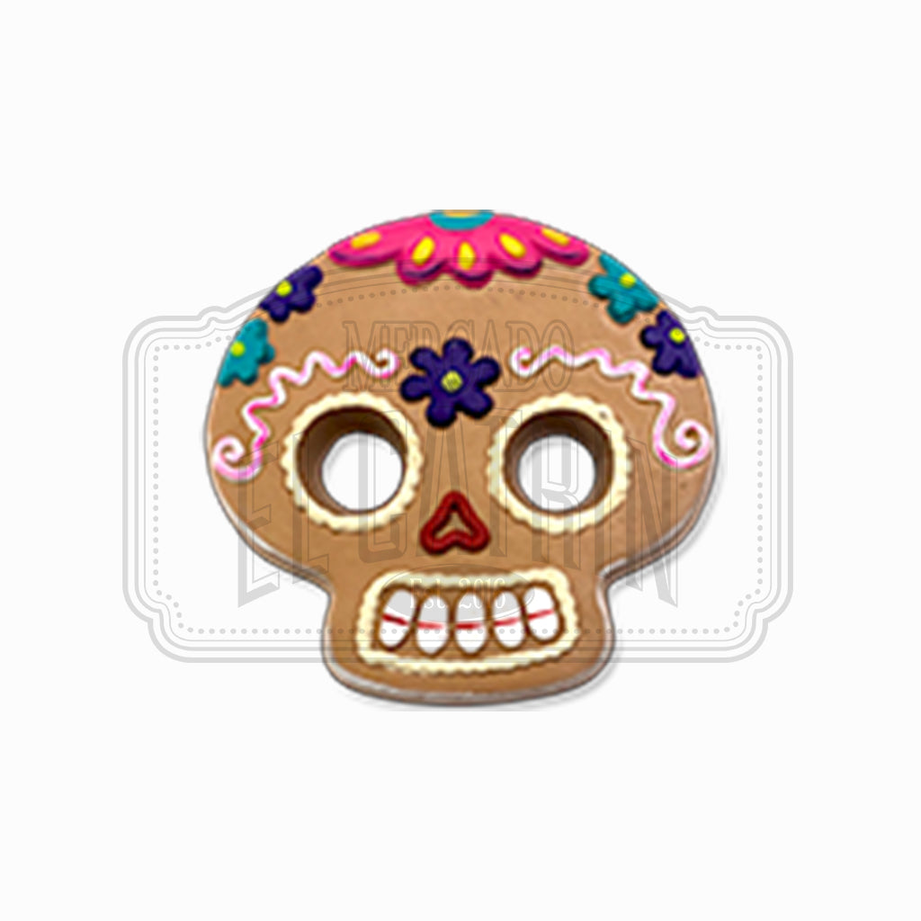 Gingerbread Calavera Cookie Clay Magnet