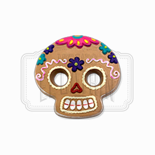 Gingerbread Calavera Cookie Clay Magnet