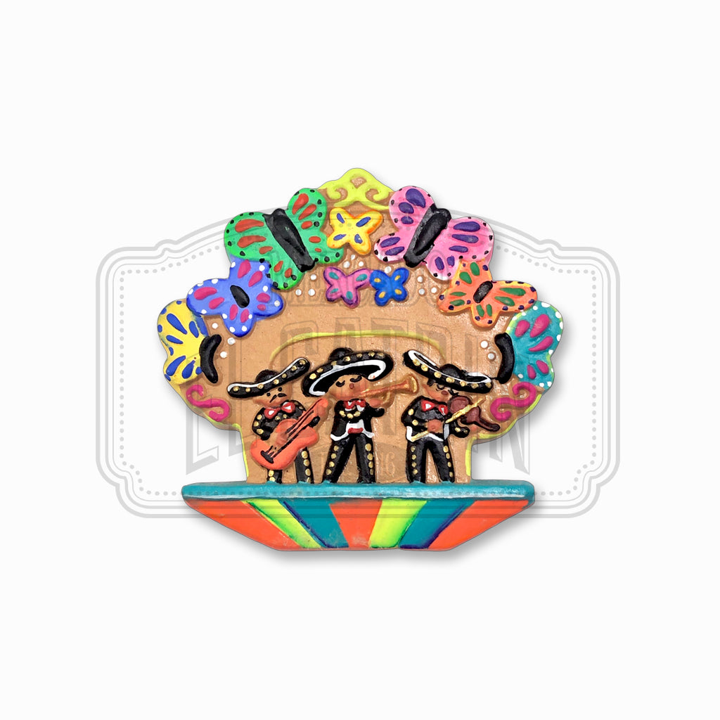 Mariachi Clay Magnet
