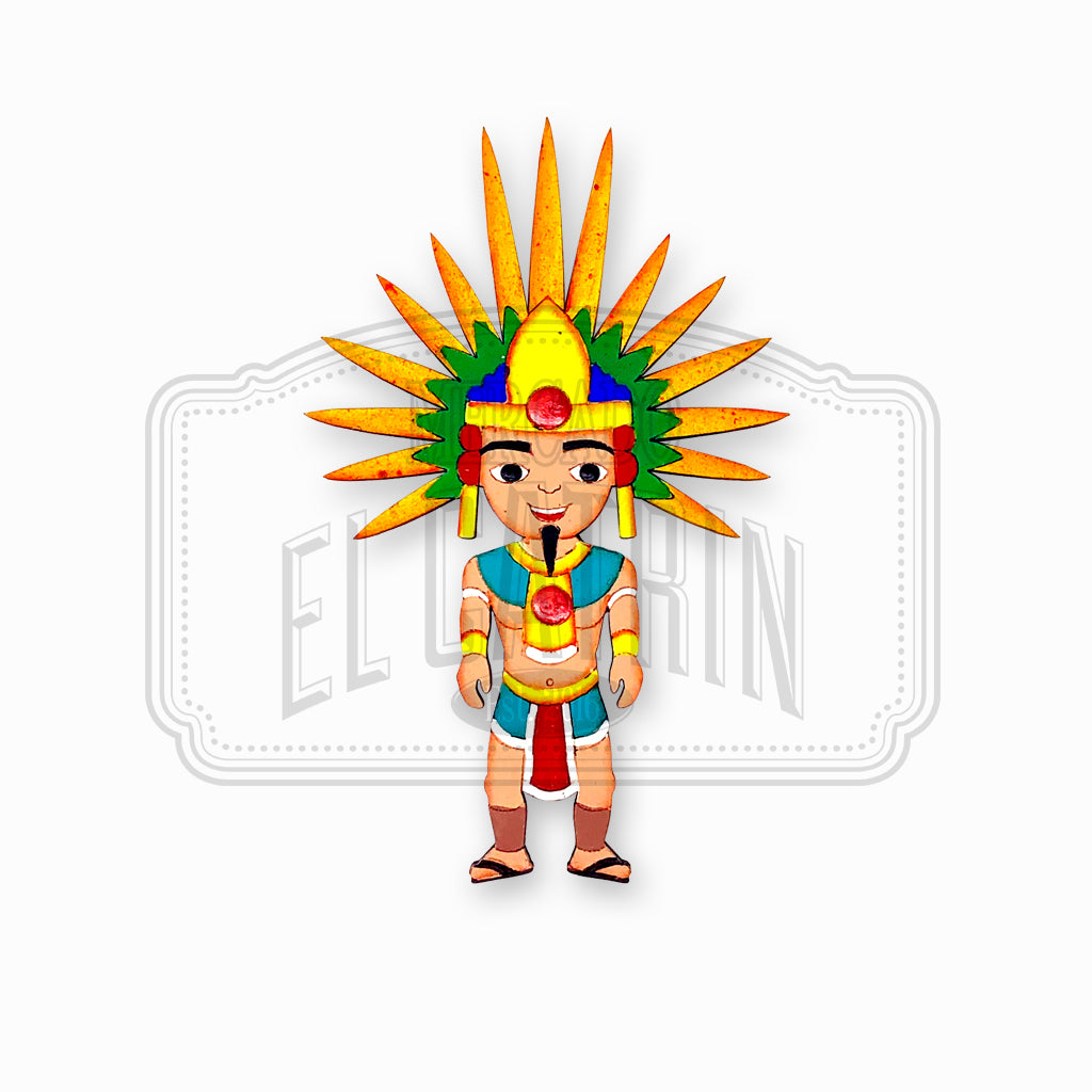 Conchero - Traditional Style Wooden Magnet