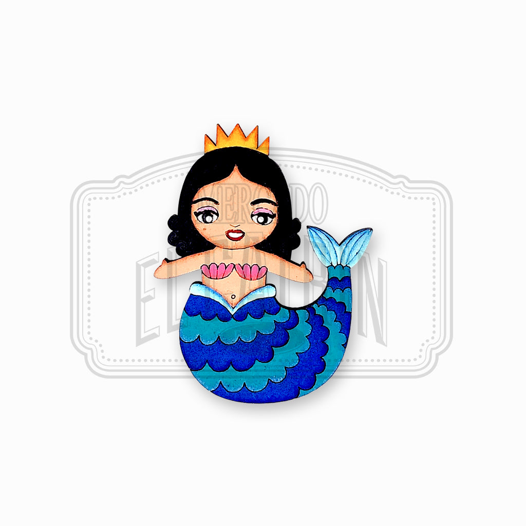 Sirenas - Arte Popular Wooden Magnets