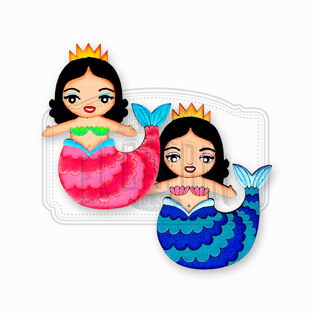 Sirenas - Arte Popular Wooden Magnets