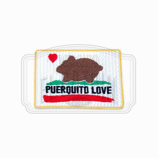 Puerquito Love Embroidered Patch