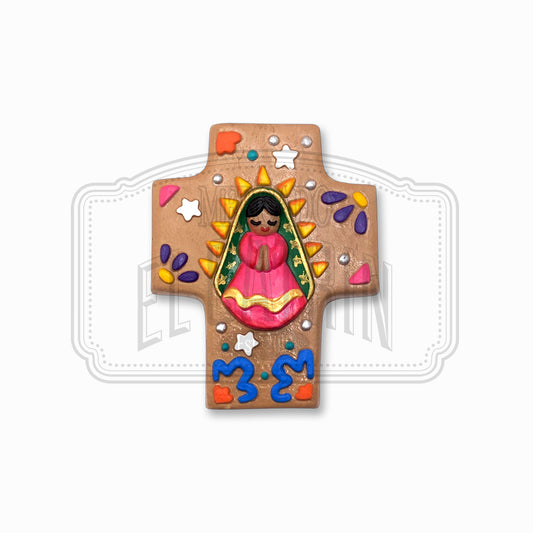 Virgencita Cruz Clay Magnet