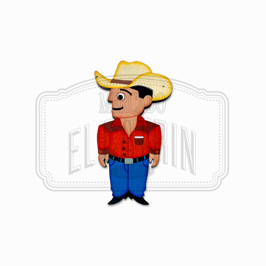 Vaquero - Traditional Style Wooden Magnet