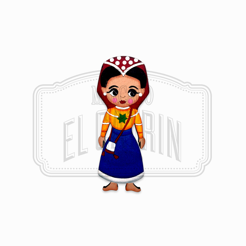 Nayarit - Traditional Dress Wooden Magnet